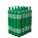 CILINDRO DE ACERO PARA OXIGENO MEDICINAL CON VALVULA CROMADA SHERWOOD CGA-540 - 6000L - CON TAPA COLOR VERDE