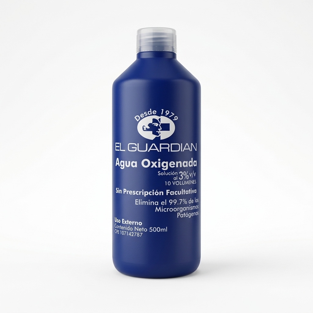 Agua Oxigenada de 500 cc Agua Oxigenada de 500 cc - Imagen 1